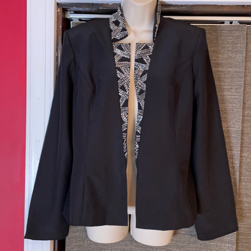 Black Cecily Brown Evening Jacket. size 14
